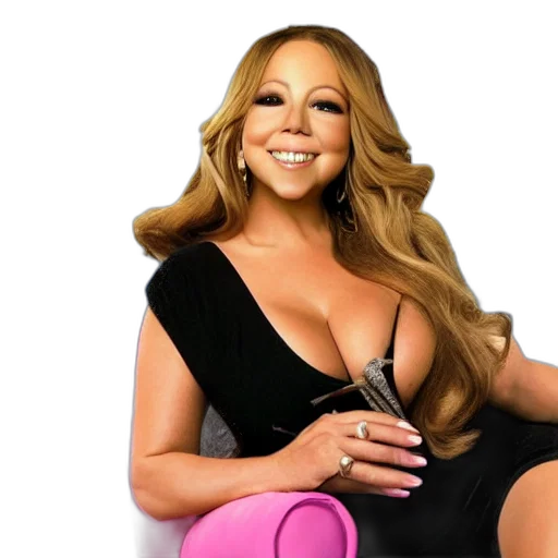 hair, mariah, carey, watching transparent PNG cut-out