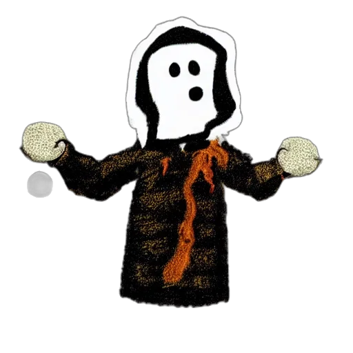 jacket, mask, staff, robot transparent PNG cut-out