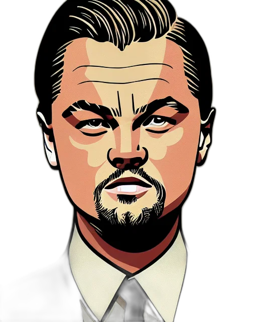 face, cartoon, comic book art, photorealistic transparent PNG cut-out