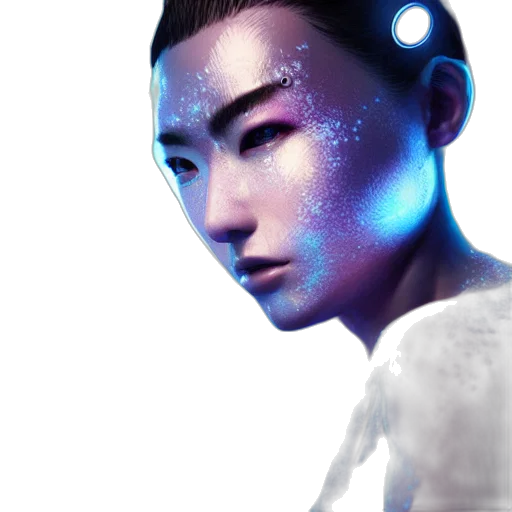 robot, face, staff, jewelry transparent PNG cut-out