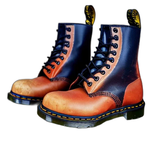 shoes, photorealistic, 3d render, battered transparent PNG cut-out