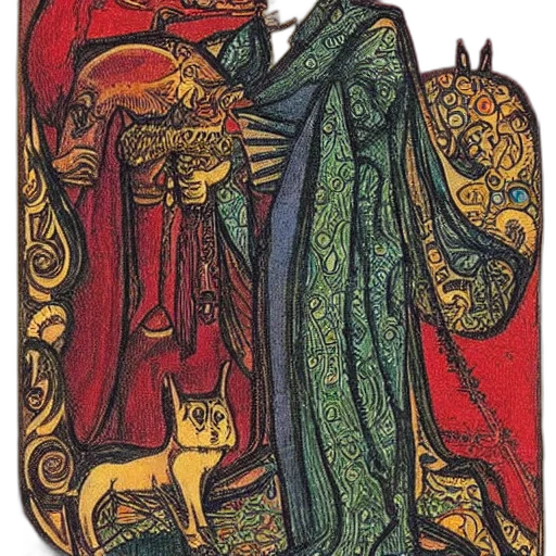 dress, dragon, staff, crown transparent PNG cut-out