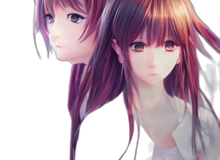 face, mask, hair, robot transparent PNG cut-out