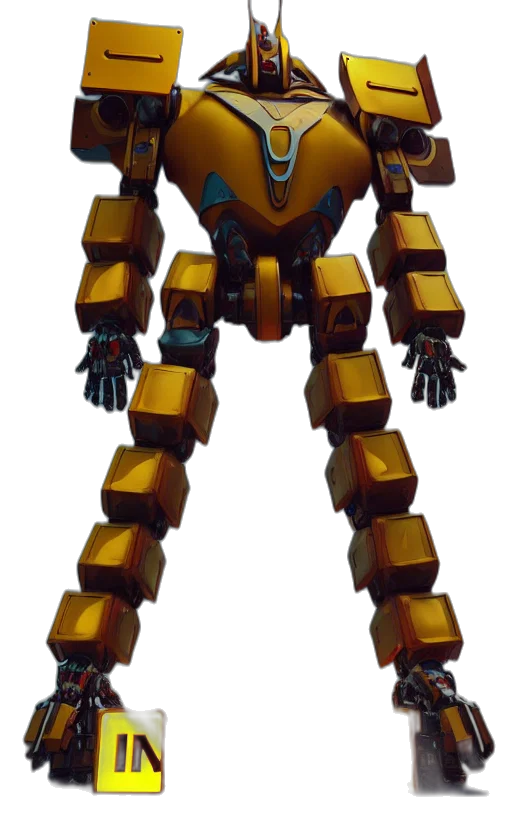 robot, weapon, creature, 3d render transparent PNG cut-out