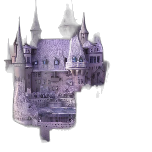 crown, mask, building, 3d render transparent PNG cut-out