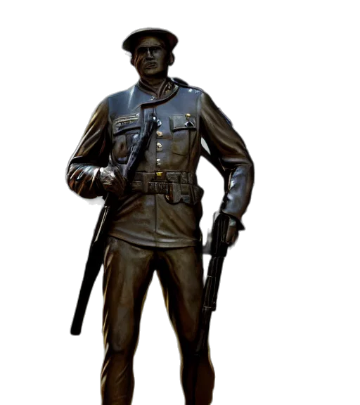 staff, jacket, weapon, hat transparent PNG cut-out
