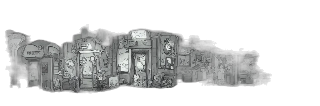 furniture, concept art, comic book art, cartoon transparent PNG cut-out