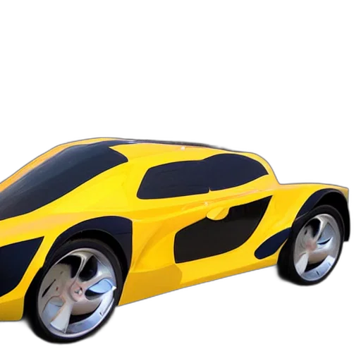 car, 3d render, concept art, photorealistic transparent PNG cut-out
