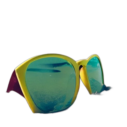 mask, 3d render, neon, colorful transparent PNG cut-out