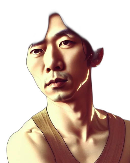 face, staff, mask, photorealistic transparent PNG cut-out