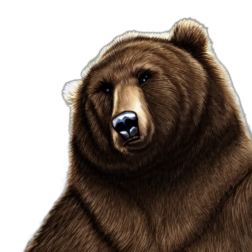 animal, face, concept art, photorealistic transparent PNG cut-out