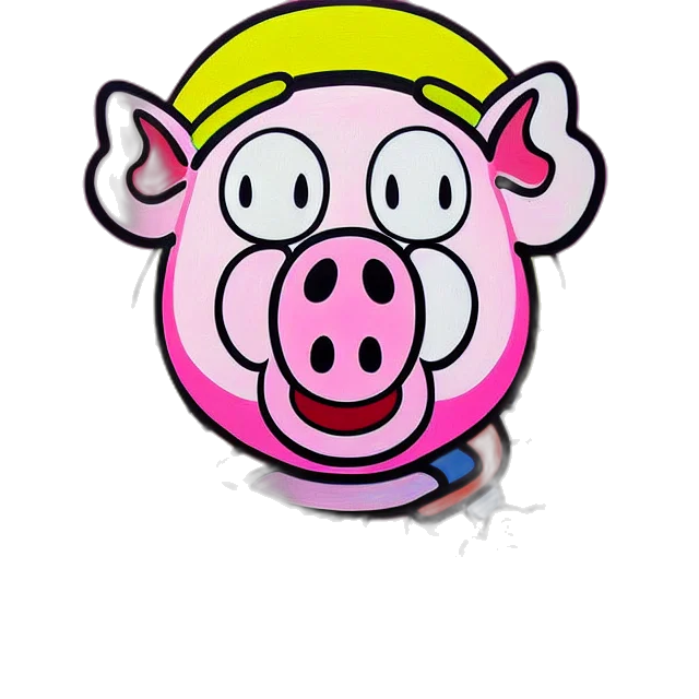 animal, face, cartoon, photorealistic transparent PNG cut-out