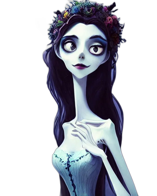 dress, crown, jewelry, staff transparent PNG cut-out