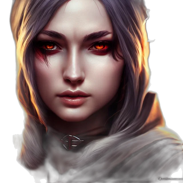 face, mask, staff, fantasy art transparent PNG cut-out
