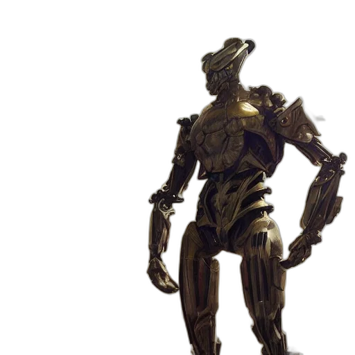 robot, creature, concept art, 3d render transparent PNG cut-out