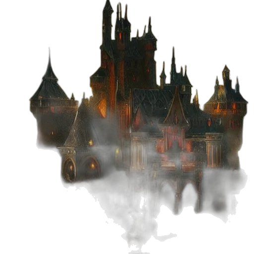 crown, mask, building, concept art transparent PNG cut-out