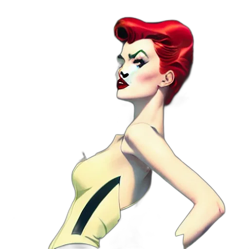 dress, comic book art, cartoon, concept art transparent PNG cut-out