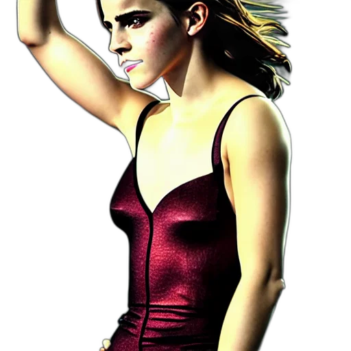 dress, hair, photorealistic, concept art transparent PNG cut-out
