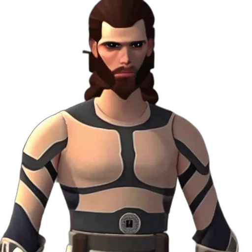 staff, hair, face, creature transparent PNG cut-out