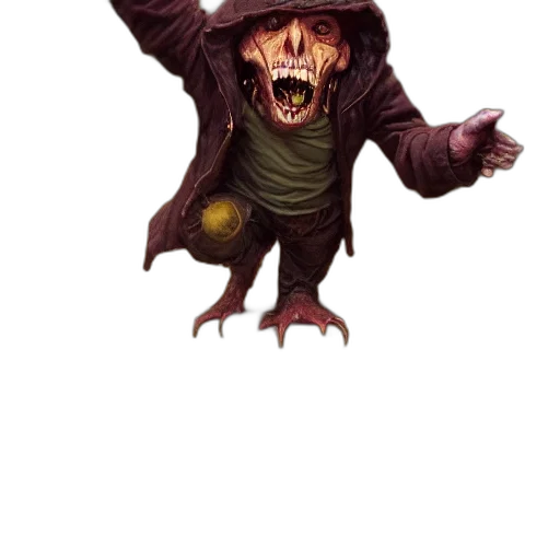 creature, mask, staff, concept art transparent PNG cut-out