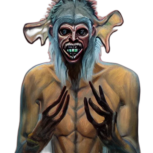 creature, mask, face, animal transparent PNG cut-out