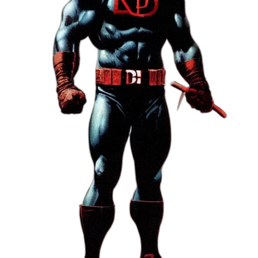 comic book art, concept art, 3d render, red transparent PNG cut-out