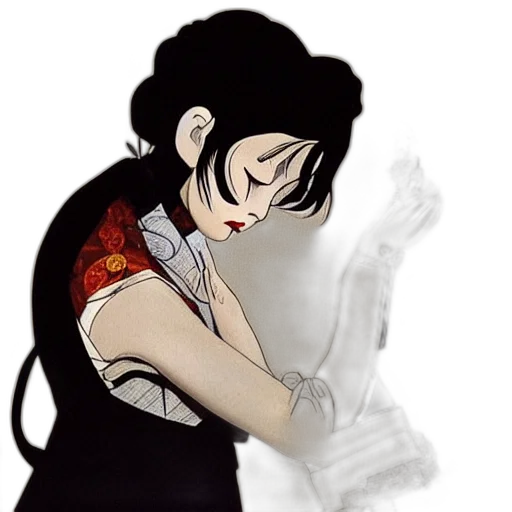 dress, mask, face, weapon transparent PNG cut-out