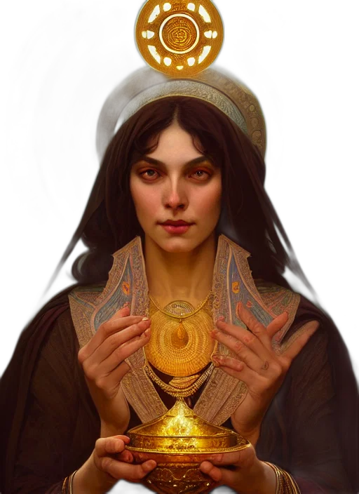jewelry, crown, face, staff transparent PNG cut-out