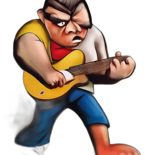 face, jacket, weapon, cartoon transparent PNG cut-out