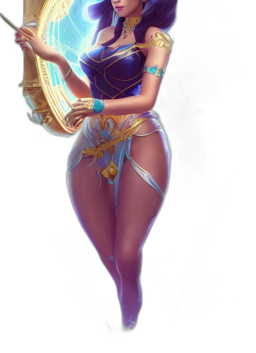dress, staff, fantasy art, concept art transparent PNG cut-out