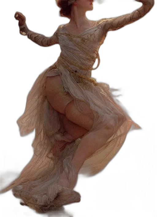 dress, creature, hair, dragon transparent PNG cut-out