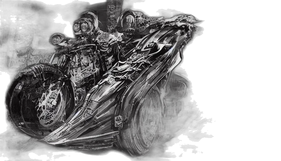 car, concept art, fantasy art, comic book art transparent PNG cut-out