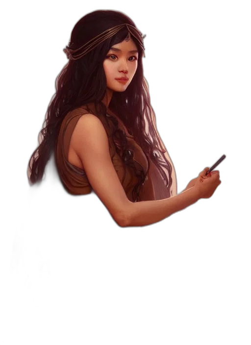 hair, crown, staff, hat transparent PNG cut-out