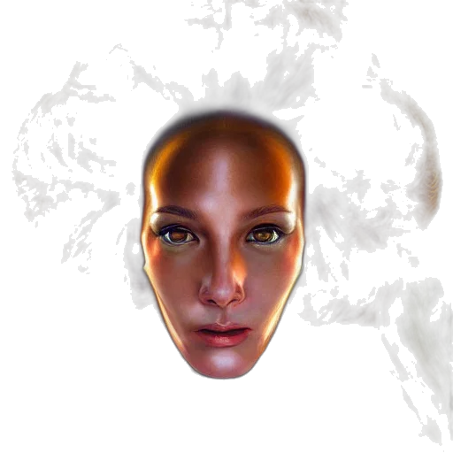 face, mask, robot, creature transparent PNG cut-out