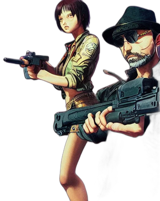 weapon, comic book art, concept art, pixel art transparent PNG cut-out