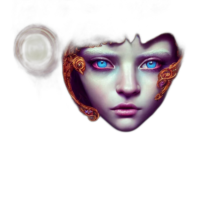 face, jewelry, mask, crown transparent PNG cut-out