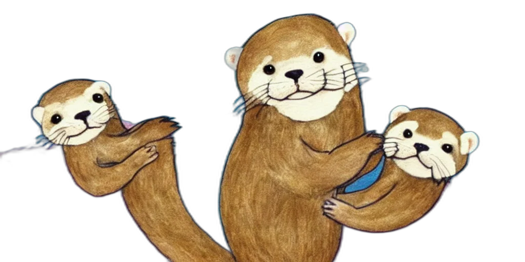 concept art, watercolor, little, everything transparent PNG cut-out