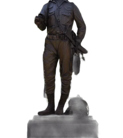 staff, jacket, concept art, 3d render transparent PNG cut-out