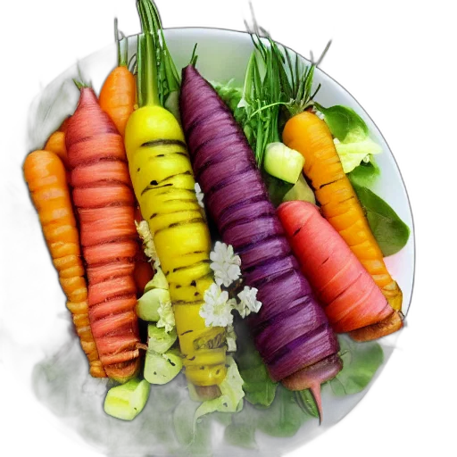 food, photorealistic, 3d render, colorful transparent PNG cut-out