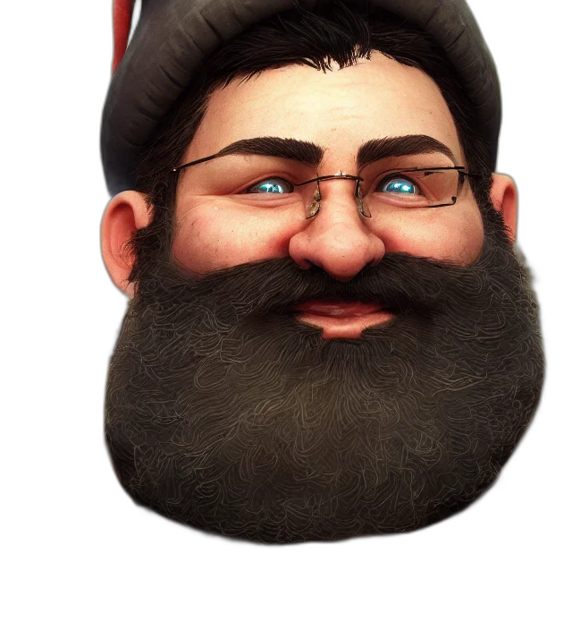 face, hat, mask, staff transparent PNG cut-out