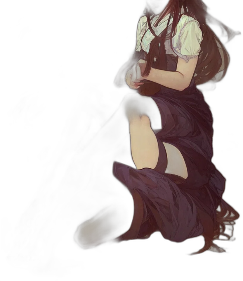 dress, staff, mask, creature transparent PNG cut-out
