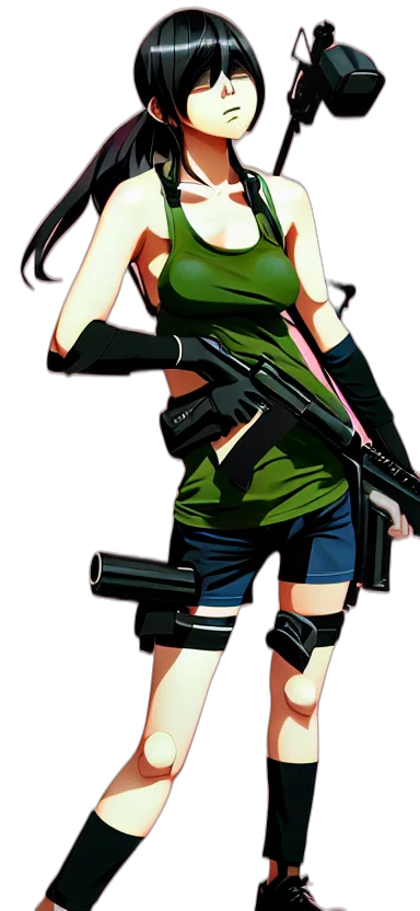 weapon, comic book art, pixel art, concept art transparent PNG cut-out