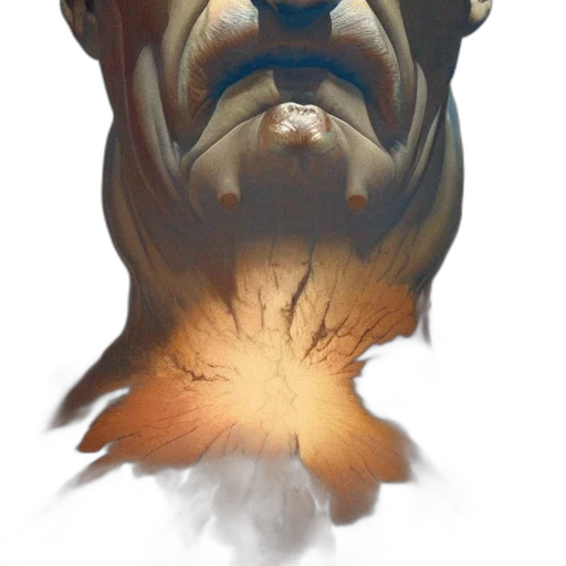 face, mask, creature, staff transparent PNG cut-out