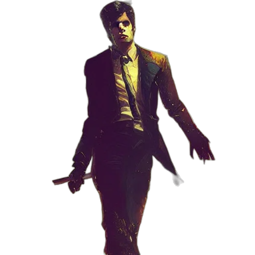 jacket, staff, animal, robot transparent PNG cut-out