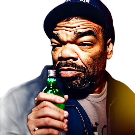face, staff, bottle, photorealistic transparent PNG cut-out