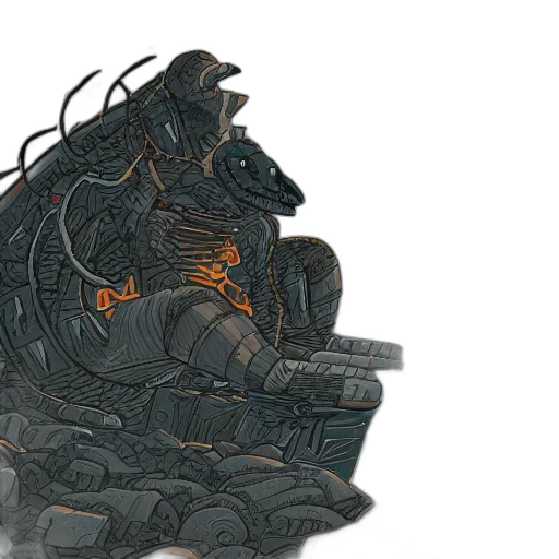 dragon, weapon, robot, mask transparent PNG cut-out