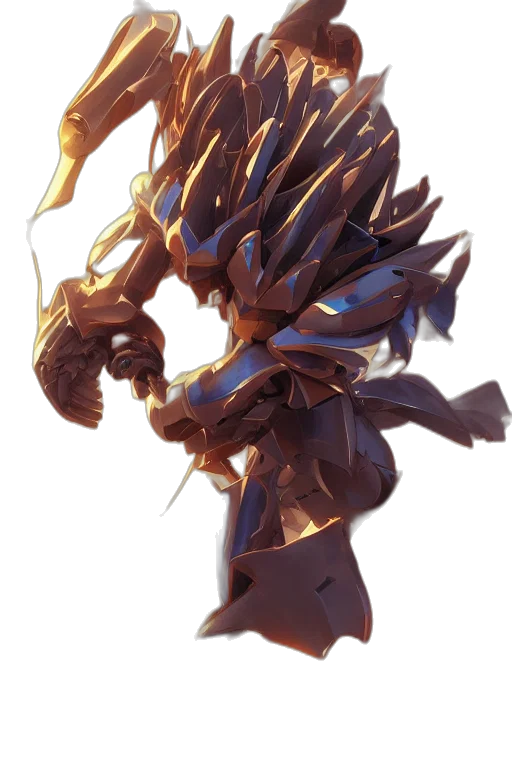 dragon, weapon, robot, staff transparent PNG cut-out