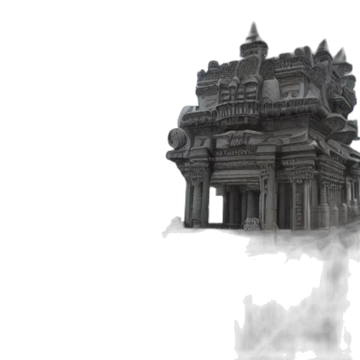 building, crown, mask, concept art transparent PNG cut-out