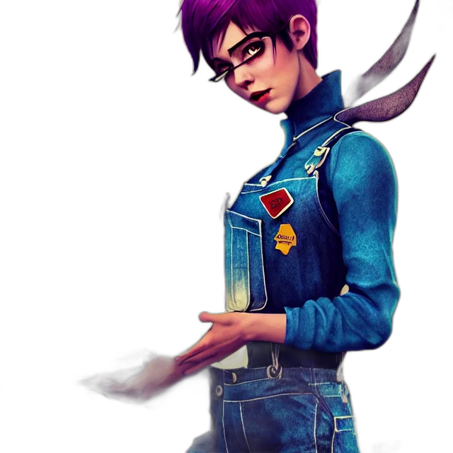 jacket, staff, weapon, robot transparent PNG cut-out