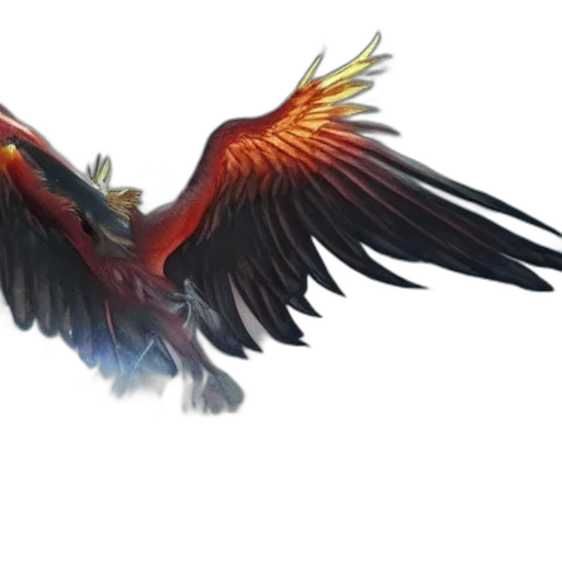 dragon, animal, staff, weapon transparent PNG cut-out